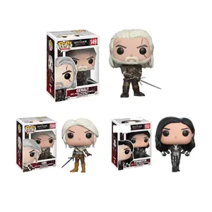 Funkos Pop The Witcher 3 PVC Action Figures Wholesale online game character Collection model toys with funko pop protector