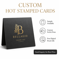 Cartes en papier couché imprimées offset avec estampage à chaud personnalisé, service d'impression sur mesure pour l'image de marque des entreprises, vente en gros de haute qualité