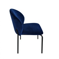 Chaise de salle à manger empilable avec assise et dossier rembourrés pour café, restaurant, événement, support personnalisé