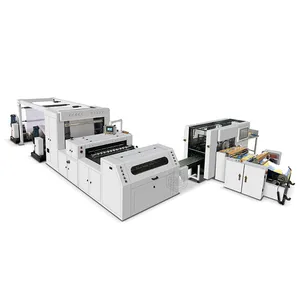 Máquina de corte cruzado automático de doble rollo de DCUT1100D-A4, cortador de papel A4 con máquina de embalaje
