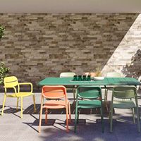 Table carrée en alliage d'aluminium pour l'extérieur, table à thé, chaise de loisirs, mobilier commercial pour cour, jardin, balcon, terrasse, restaurant