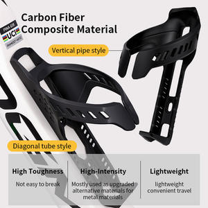 <span class=keywords><strong>Porte</strong></span>-<span class=keywords><strong>bidon</strong></span> de vélo en <span class=keywords><strong>carbone</strong></span> ultra-léger, à injection, aérodynamique, avec découpe au couteau, pour <span class=keywords><strong>VTT</strong></span> et vélo de route - Product Image 4