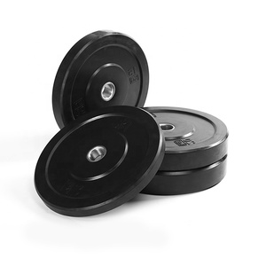 Set di piastre per paraurti in gomma 10/15LB/25LB/35LB/45LB/55LB inserto in acciaio per Olympicing - Product Image 2