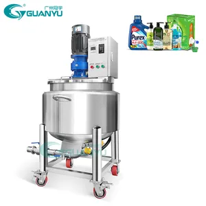 Guanyu Hot Sale Industrial Stainless Steel Chemical Shampoo Mixing Tank Soap Detergent Agitator Liquid Electric Heating Mixer