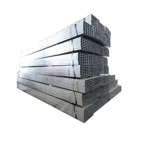 Rechteckige Form mit verschiedenen Wandstärken Struktur gerüst Vierkant rohr aus verzinktem Stahl
