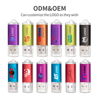 Clé USB promotionnelle en métal, format carte de crédit, pour entreprises, 512 Mo, 1 Go, 128 Mo, 8 Go, 16 Go, 32 Go