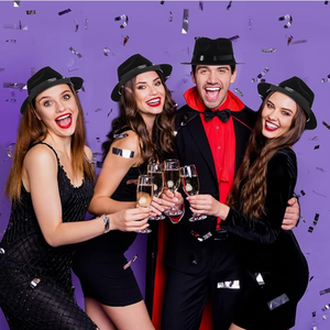 <span class=keywords><strong>1920S</strong></span> Phong Cách Gangster Fedora Hat Cho Người Lớn Nhựa Nhân Vật Đảng Hat Cho Trẻ Em Polyester Quý Ông Của Quần Áo Phụ Kiện - Product Image 5