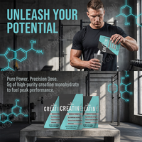Créatine monohydrate en poudre sans saveur, marque privée OEM, 300 g, 5 g par portion, complément alimentaire de qualité supérieure pour la musculation
