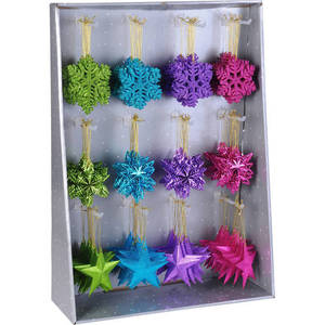 Pendentif de Noël coloré assorti 10 cm D. - Product Image 1