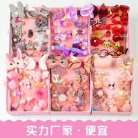 Lot d'accessoires pour cheveux pour enfants, pinces à cheveux, jolies nœud fleur, lapin, bébé