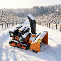 Mesin Pembersih Salju Beroda HD-60C RC Remote Crawler dengan Lebar Pembersihan 620mm, Jarak Lempar 10m, Mesin Loncin 7.5HP