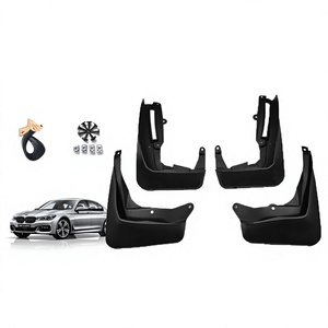 แผ่นกันโคลนสำหรับรถ BMW ซีรีส์ 7 รุ่นปี 2010-2023 G11 G12 F01 F02 ทำจากพลาสติกสีดำ - Product Image 5