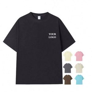 Logo 210 Grams Men's Vintage Sports T-<b>Shirt</b> O-Neck Anti-Wrinkle Plain Dyed Compressed Sublimation Blank Digital Printing - Product Image 1