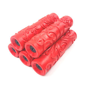 7 Inch Embossing Textured Urethane Rubber <b>Roller</b> Brush for DIY Industrial Wall Decoration 3D <b>Paint</b> Design OEM - Product Image 5