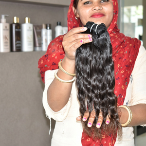 <b>Cheap</b> Cuticle aligned Human hair Bundle Curly No processed hair Wholesale Black Color Machine Double Weft Human hair <b>Extensions</b> - Product Image 1