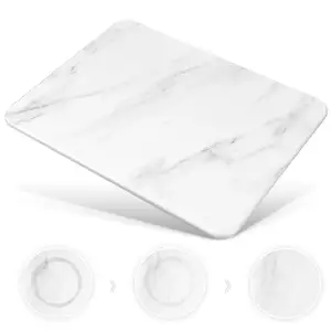 Alfombrilla de secado de piedra personalizada para mostrador de cocina, alfombrilla de piedra de estilo transparente moderno de diatomita