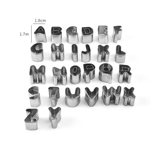 Bộ 37 Chiếc Khuôn Cắt Bánh Quy Hình Bảng Chữ Cái Và Số Bằng Thép Không Gỉ Dụng Cụ Cắt Bánh Quy Mini - Product Image 2