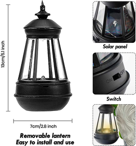 Gnomo floccato con luce solare che tiene la lanterna segno di benvenuto statue da giardino in resina - Product Image 3