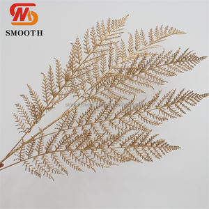 Rose artificielle lisse faite à la main en soie, 5 têtes, feuille dorée, imperméable, pour Noël, la rentrée scolaire, le Nouvel An chinois - Product Image 6