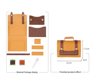 Porte-cartes en métal VANWOO fait main pour femmes, grande capacité, porte-monnaie, nouveau jouet de couture et de tissage pour les enfants de 7 à 12 ans