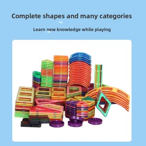 Juguetes educativos de bloques de construcción 3D para niños, piezas sueltas ensambladas magnéticas de plástico, juegos al por mayor, conveniente directo - Product Image 2