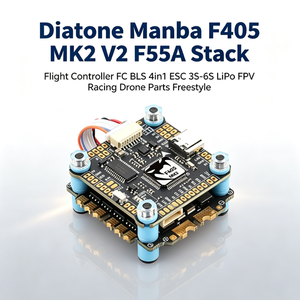 ชุดควบคุมการบิน Diatone <span class=keywords><strong>Mamba</strong></span> <span class=keywords><strong>F405</strong></span> <span class=keywords><strong>MK2</strong></span> V2 F55A Stack Flight Controller <span class=keywords><strong>FC</strong></span> BLS 4in1 ESC 3S-6S LiPo สำหรับโดรนแข่ง FPV อะไหล่โดรน Freestyle - Product Image 1