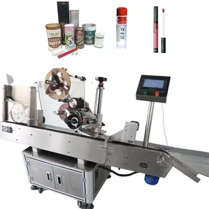 Cylindrical Battery Label And Packaging horizontal round Bottle Labeling Machine tube label applicator