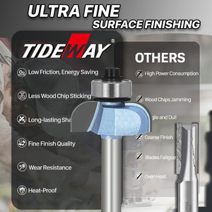 Tideway <span class=keywords><strong>1</strong></span>/2ดอกสว่านหัว<span class=keywords><strong>1</strong></span>/<span class=keywords><strong>4</strong></span>ก้านโคฟมีดสำหรับลบมุมดอกเราเตอร์เครื่องมือแกะสลักขอบขึ้นรูปไม้รัศมี - Product Image 5