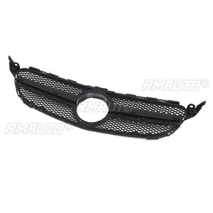 Grille de radiateur de pare-chocs avant style Diamond/GTR/AMG/C63S pour Mercedes Benz Classe C W205 C200 C250 C300 C350 2015-2018 - Product Image 4