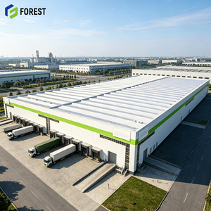 Bâtiment de stockage photovoltaïque à grande portée en acier préfabriqué résistant aux intempéries pour modules photovoltaïques - Product Image 1