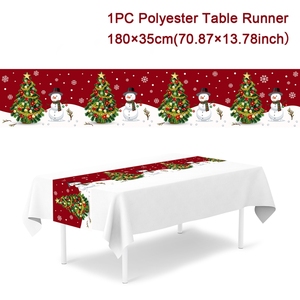 <span class=keywords><strong>Runner</strong></span> da tavola natalizio all'ingrosso 35*180cm <span class=keywords><strong>Runner</strong></span> da tavolo in poliestere rosso <span class=keywords><strong>natale</strong></span> cucina tavolo da pranzo <span class=keywords><strong>Runner</strong></span> decorazione natalizia - Product Image 4