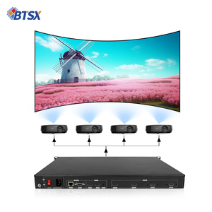 จอวิดีโอวอลล์สีดำ LCD UHD 3D ภาพสมจริง 1 อินพุต 4 เอาต์พุต 4K สำหรับฉายภาพหลายจุดภายในอาคารและภายนอกอาคาร รุ่น BIT-HPF-104 BIT-HPF-104, BIT- - Product Image 4