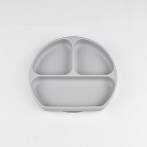 Best Selling Silicone Baby Feeding Plate Portion Control Strong Suction Bottom Flexible Food Grade Durable Non <b>Slip</b> Dish - Product Image 1