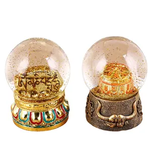 Resin Crafts Christmas Custom Mini Snow Globes Wholesale Building Snow Globes Water Globes Cheap Gifts