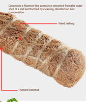 Poste trepador de coco Natural P11, poste de musgo flexible, plantas, soporte para vides, palitos de cultivo, palo de palma de coco, estaca para plantas de jardín