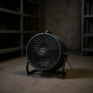 Ventilador Industrial de Piso de 14 Pulgadas, 3 Velocidades, Inclinación Ajustable de 360 Grados, Motor de Corriente Alterna, Construcción Metálica, Uso Comercial - Product Image 2