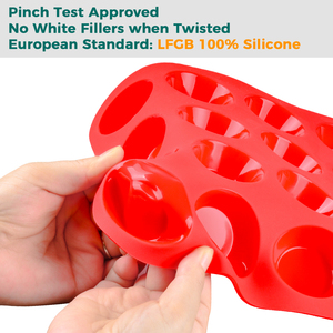 Moldes de <span class=keywords><strong>Silicona</strong></span> para Cupcakes SILIKOLOVE Factory, 24 Mini Moldes de <span class=keywords><strong>Silicona</strong></span> para Hornear, Moldes Reutilizables para Cupcakes, Forros para Muffins Caseros - Product Image 2