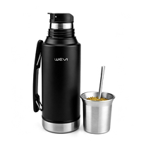 Termo de Acero Inoxidable 304 de Doble Capa y Vacío de 1300 ml, Termo Resistente para el Hogar, Cafetera, Camping, con Logotipo Personalizable