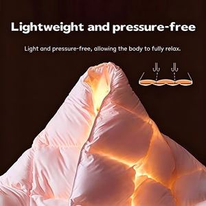 Couette <span class=keywords><strong>en</strong></span> duvet de canard taille Queen confortable pour la maison, tissu <span class=keywords><strong>en</strong></span> coton sélectionné, 90% duvet de canard, stérilisée, sans odeur, compatible OEM - Product Image 3