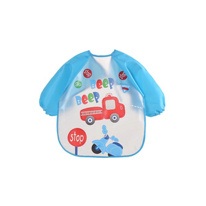 Babero de Manga Larga <span class=keywords><strong>para</strong></span> Bebé de Peva, con Bolsillo, Estampado, Vestido Reversible <span class=keywords><strong>para</strong></span> Niños, <span class=keywords><strong>Ropa</strong></span> con Botones <span class=keywords><strong>para</strong></span> Niños Pequeños - Product Image 4