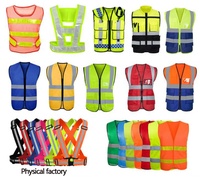 Gilet de sécurité réfléchissant à détachement rapide et veste de course en polyester avec logo personnalisé, imperméable et éclairage LED