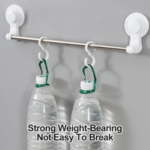 Adhesive Rustproof S-Shaped Steel Plastic <b>Hook</b> with Buckle Windproof Portable S <b>Hooks</b> <b>for</b> <b>Hanging</b> Clothes Towels <b>for</b> Kitchen Use - Product Image 5