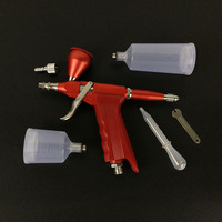 Pistolet aérographe CL 116 noir à double action, alimentation par gravité, vitesse réglable, pour peinture artistique, pistolet de pulvérisation portable électrique pour la peinture de modèles