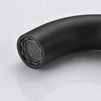 Keran Kamar Mandi Purorigin Modern Deck Mounted Single Handle Kiri, Finishing Kuningan Hitam Brushed