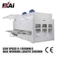 Utilisation en usine Machine de peinture en aérosol CNC 5 axes pour système de revêtement de meubles de panneau d'armoire de porte en bois