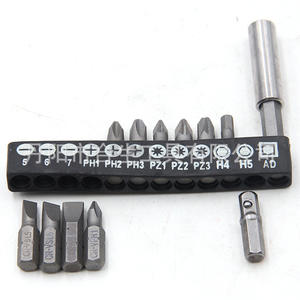 Juego de puntas de destornillador hexagonal Mr Drill de 12 piezas con barra de extensión y herramienta de conversión para reparaciones de bricolaje - Product Image 1