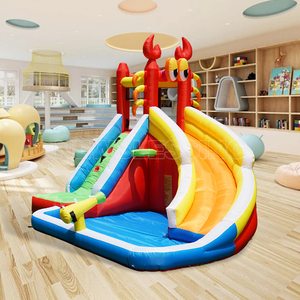 Wholesale Nylon <b>Inflatable</b> Bouncer <b>House</b> With Slide Toddler Mini Residential Bungee Jumping Castle NB-93003 <b>House</b> Wholesa - Product Image 4