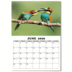 Calendario de Pared Espiral Personalizado con Vista Anual para Journaling Creativo y Planificación Familiar con Bajo Moq - Product Image 1