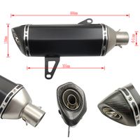 Universel AK Moto Tuyau D'échappement Silencieux Échapper Avec DB killer Pour 35-51mm XMAX-300
