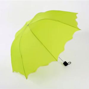 Sombrilla Moderna Verde Resistente a los Rayos UV y a la Lluvia, Ligera, Plegable en 3 Secciones, Protección Solar y contra la Lluvia para Viajes - Product Image 4